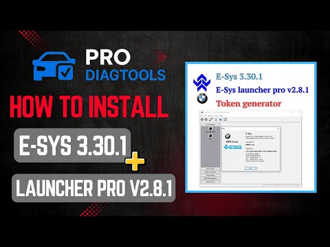 How to Install E-Sys 3.30.1 + Launcher Pro 2.8.1 on Windows 10/11 | BMW Coding & Programming
