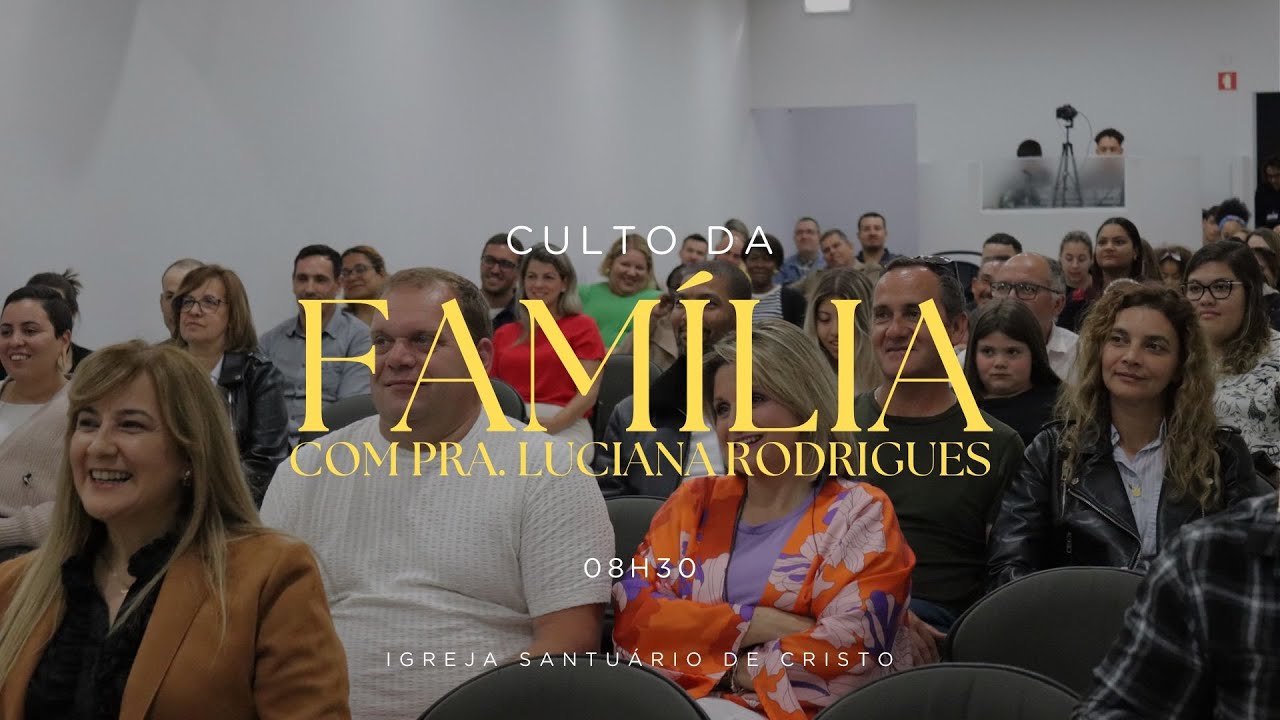 Culto Domingo | 8:30H | Pra. Luciana Rodrigues
