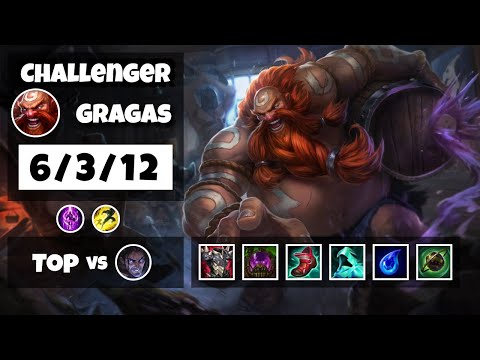Gragas vs Sylas Top 11.6 Challenger S11 Gameplay (6/3/12) - KOREAN
