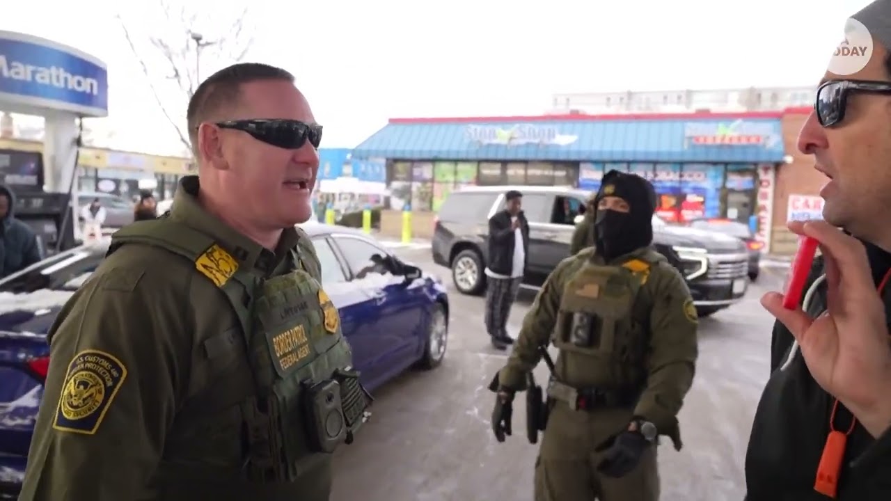 “How do I know you’re a U.S. citizen?” ICE agent confronted by protest after questioning man in MN