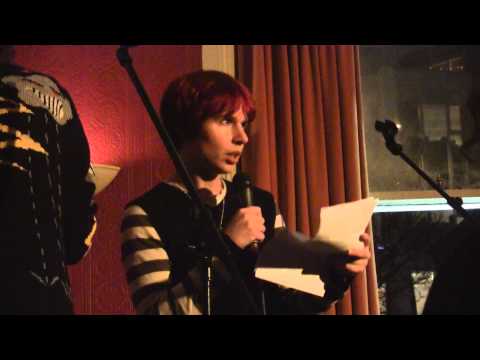 Camarade poetry at Interrobang bookfair - Kirsty Irving & Harry Man