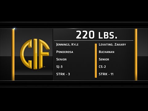 2016 California CIF Boys Wrestling Finals 220lbs