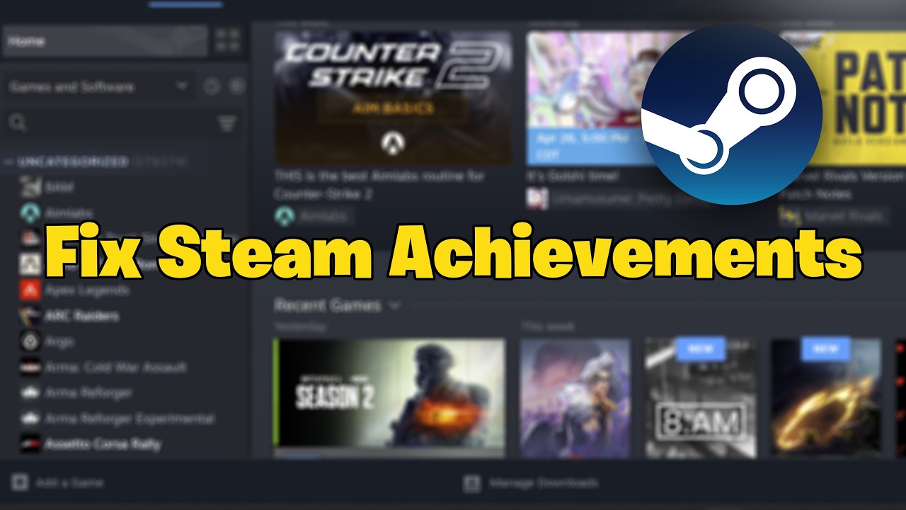 How To Fix Steam Achievements Not Showing Up (PC)