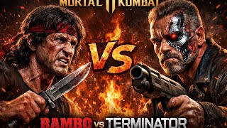 Mortal Kombat 11 | Rambo Vs Terminator | Intense 1v1 Fight 🔥