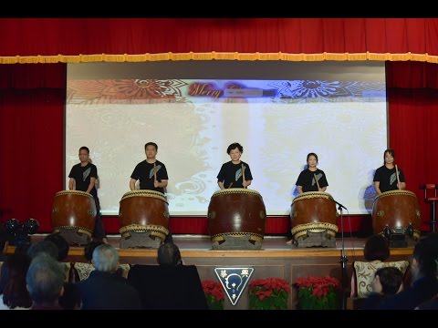 20151219華興60聖誕表演01-擊鼓開場儀式