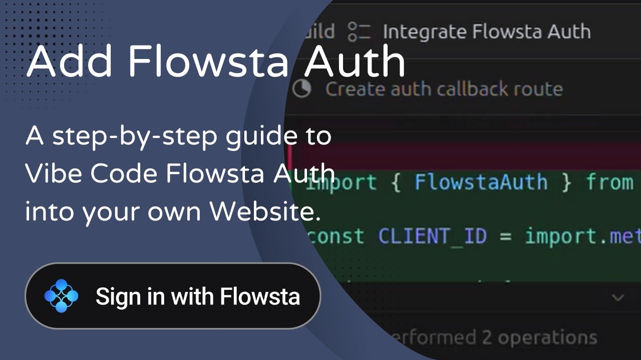 Vibe Coding Flowsta into an existing Website using Cursor
