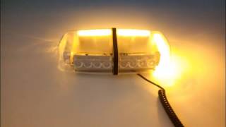 24LED Emergency Warning Top Beacon Flash Strobe Yellow Lights Bar Amber Magnetic