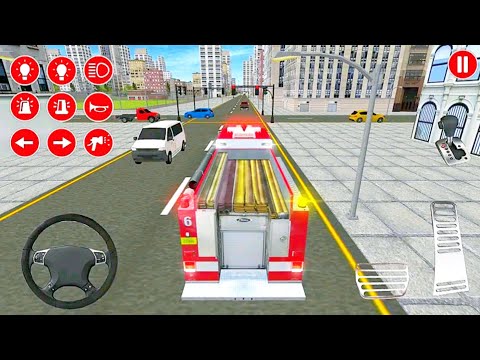 real fire truck driving simulator game 2020 - fireman's job game - Android GamePlay