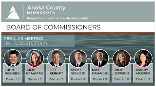 Anoka County Board of Commissioner Complete Meeting 12-16-2025