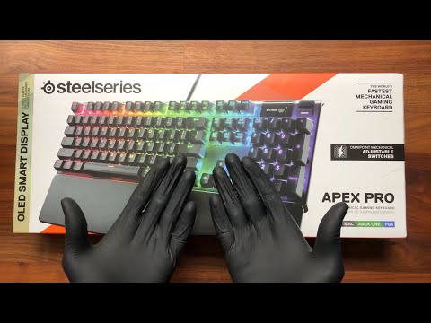 SteelSeries Apex Pro Mechanical Gaming Keyboard Unboxing - ASMR