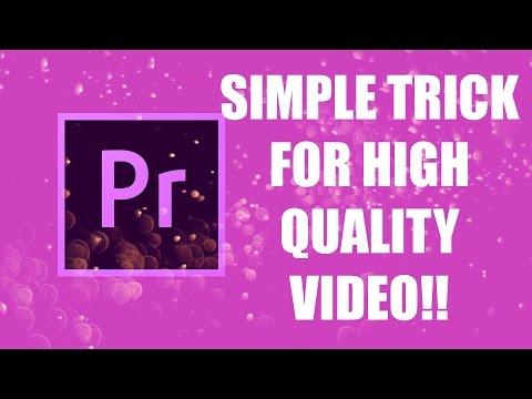 Best Export Settings Premiere Pro (2017)