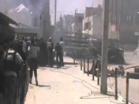 اقتحام مخفر المخيم بمشاركة كتيبة طاهر الصياصنة ضمن معركة السيطرة على مخفر المخيم في درعا