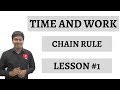 TIME AND WORK Chain Rule Lesson 1
