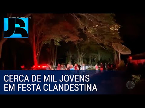 Polícia descobre festa clandestina em chácara no interior de São Paulo