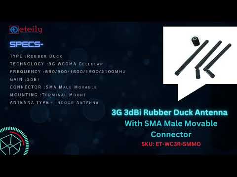 5dBi Rubber Duck Antenna with SMA Male Connector