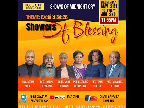 RCCG COP Midnight Cry Day 1 - May 31 2023Theme: Showers of Blessing By Dcn R. Bola & Bro J. Ilesanmi