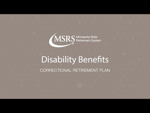 MSRS - Disability Benefit: Correctional Retirement Plan
