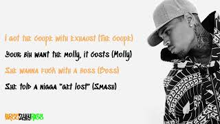 Chris Brown - Whippin&#39; (feat. Quavo &amp; Section Boyz) [LYRIC VIDEO]