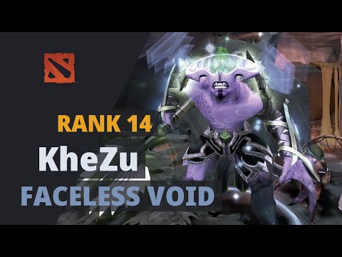 KheZu (Rank 14) plays Faceless Void Dota 2 Full Game