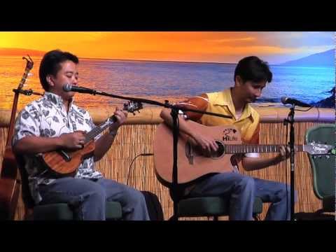 "In A Little Hula Heaven" Herb Ohta Jr & Jon Yamasato Instrumental at Maui's Slack Key Show