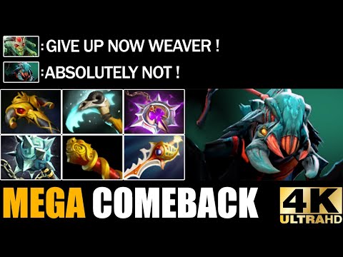 Weaver Scythe + Nullifier This Is Way To Counter Most Powerful Hero Medusa Epic Mega Comeback Dota 2
