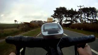 preview picture of video 'Cyclist Slipstreams Lorry at 40mph 64 km/h'