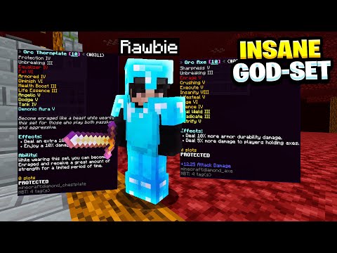 USING THE MOST *INSANE* GOD-SET IN PVP!  | Minecraft Factions | Minecadia Pirate [3]
