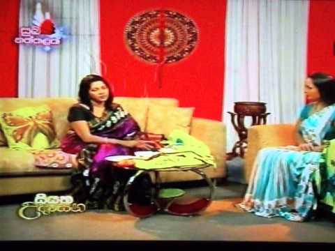 Manel Gamage Fabric painting Butterfly Table Runner Part 5 (siyatha udasana ~ 03.12.2013)