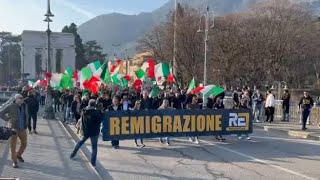 Bolzano spaccata a metà dai cortei: da una parte chi chiede la remigrazione, dall'altra la contro...