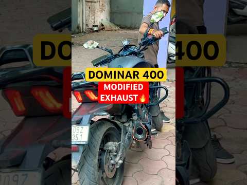Dominar 400 Exhaust Modified Sound 🔥R9 RACING GENERATION EXHAUST❤️‍🔥 #dominar400 #ytshorts