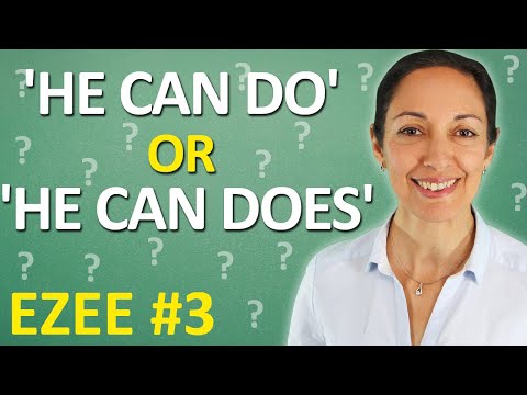 Fix common errors to speak English confidently| Modal verbs: He can 'do' or 'does'? (EZEE #3)