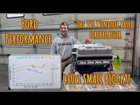 Factory Ford Performance 351 Windsor based 460ci SBF! In a Bullnose F250!