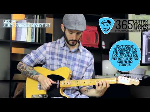 Lick 247/365 - Bluesy Harmonic Descent in E | 365 Guitar Licks Project