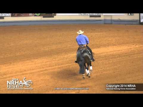 Little Rooster Spark ridden by Peter Defreitas-2014 NRHA Futurity (Open Futurity - Semi Finals)