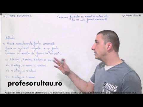 transformarea fractiilor zecimale in fractii ordinare - profesorultau.ro