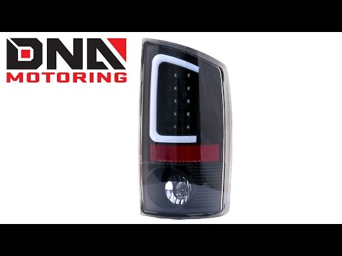 DNA Motoring 02-06 Dodge Ram LED 3D Clear / Black Housing Tail Lights Brake Lamp