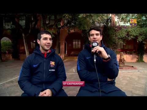 FCB Hoquei  El test escolar amb Lucas Ordoñez i Pablo Álvarez
