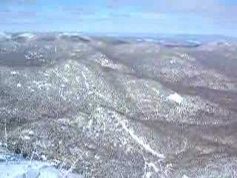 Gothics snow covered summit ridge