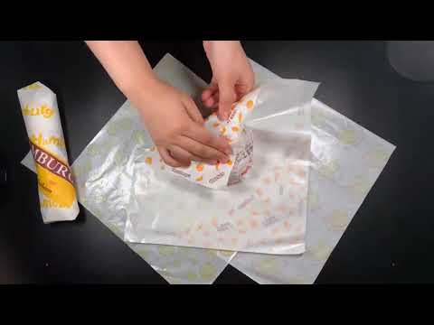 Hamburger sandwich wax packaging food grade wrapping paper