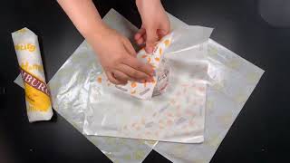 Hamburger sandwich wax packaging food grade wrapping paper