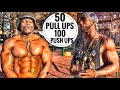 50 Pull ups 100 Push ups 5 minutes | Bodyweight Workout for Muscle gain