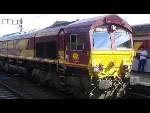 Class 66 & Class 43 arriving and departing Didcot Parkway - 13/08/2018