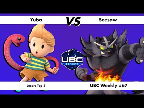 UBC Weekly #67 Losers Top 8 - Yuba (Sonic) Vs. Seesaw (Incineroar) - SSBU