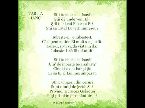 Tabita Ianc  -  Știi tu cine este Isus