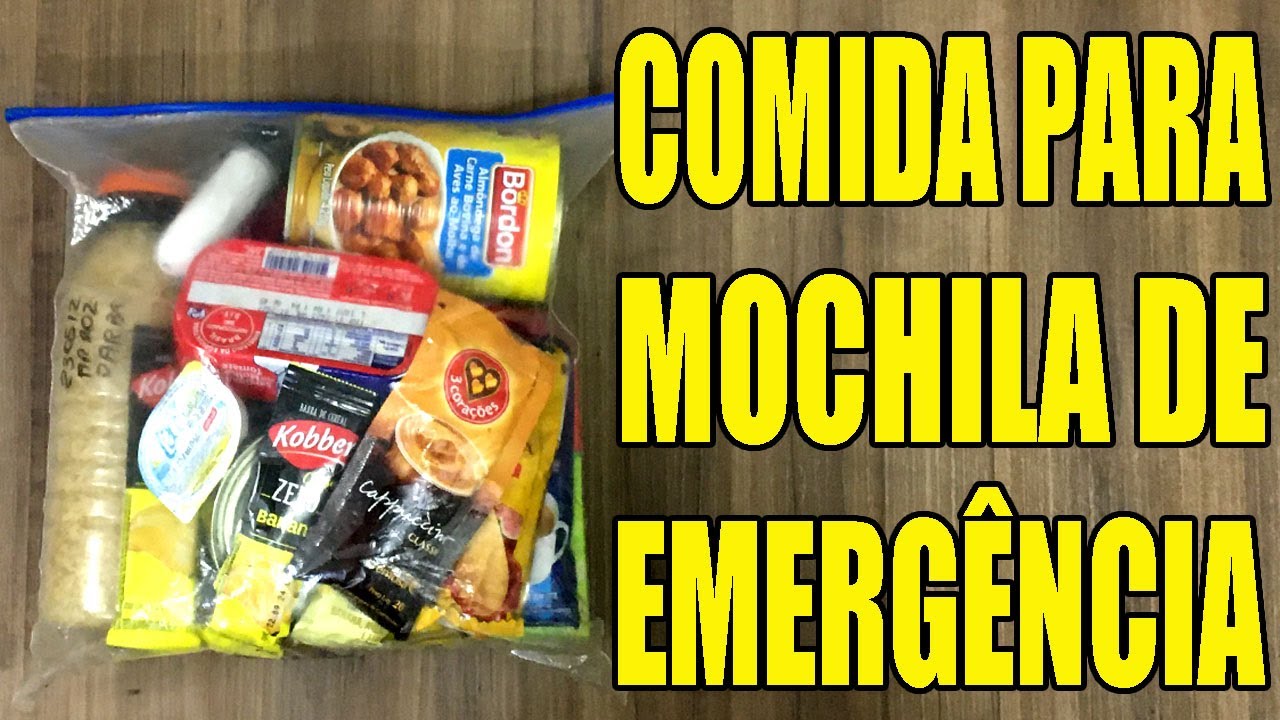 ALIMENTO PARA MOCHILA DE EMERGÊNCIA, MOCHILA DE SOBREVÊNCIA, MOCHILA DE EVASÃO,, BOB
