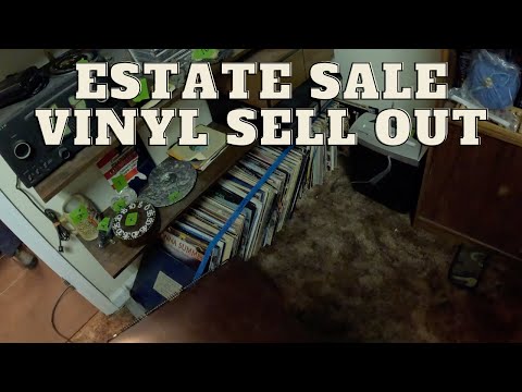 Estate Sale Vinyl Record Hunting | Estate Sale Vinyl Finds | Picking And Reselling Vinyl Records