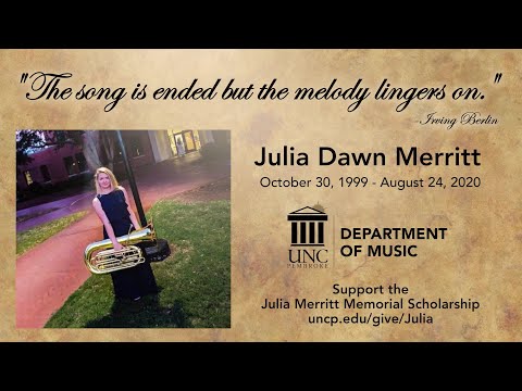 Julia Dawn Merritt, A tribute by The UNC Pembroke Department of Music