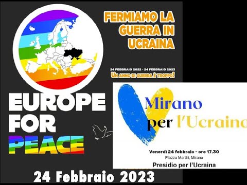 Mirano for Peace 24feb2023 per Ucraina