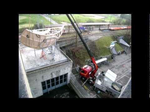 Infra-Com Swiss, Signalempfangsstationen und Kopfstellen, Simulsat Installation