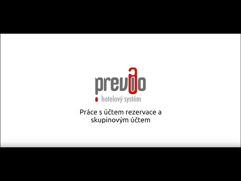 Previo - Práce s účtem rezervace a skupinovým účtem